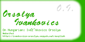 orsolya ivankovics business card
